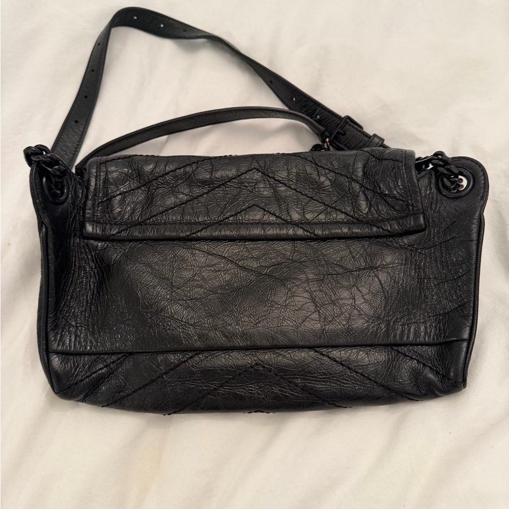 Saint Laurent Black Leather Niki Belt/Crossbody/Sling/ShoulderBag - Picture 9 of 12